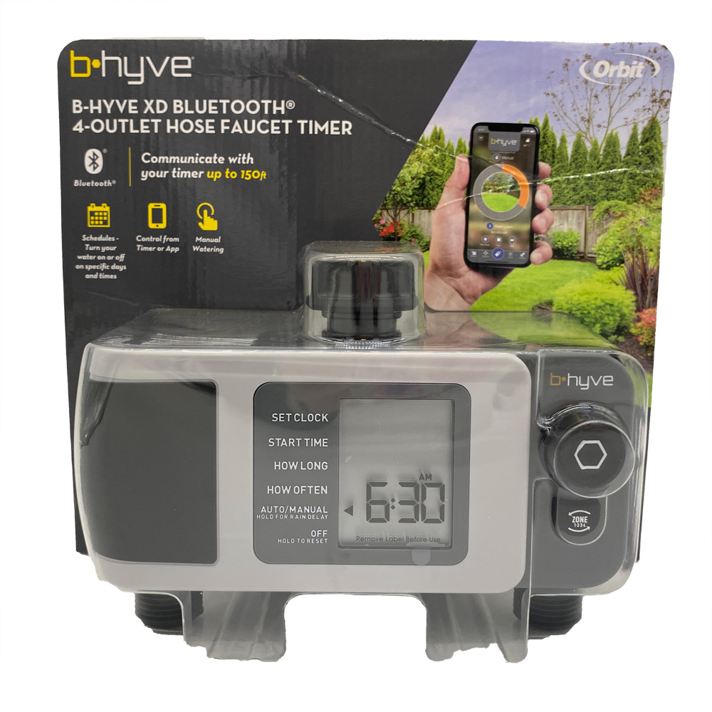 B-hyve XD Bluetooth 2-Outlet Hose Faucet Timer