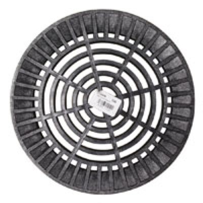 NDS 8 Black Round Drainage Grate for Pipes, Garden, Yard, Drain